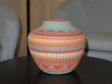 Navajo Navahopi Vase in dezenten Farben