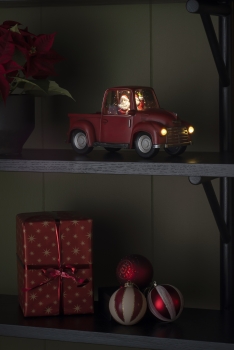 LED "Pick-up mit Weihnachtsmann"