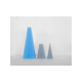 Landhaus Pyramiden Blau 370/140mm Raureif
